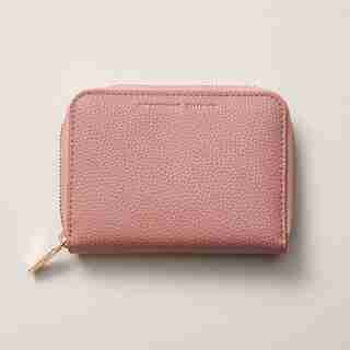 LOVE AND LORE SMALL ZIP AROUND JEWELRY POUCH ROSE