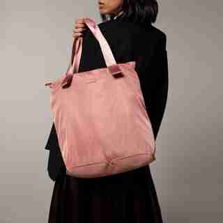 PACKABLE NYLON TOTE ROSE