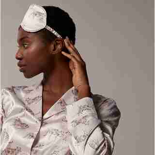 LOVE AND LORE SATIN SLEEP MASK PINK TIGERS
