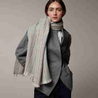 LOVE AND LORE HERRINGBONE STRIPE SCARF MULTI