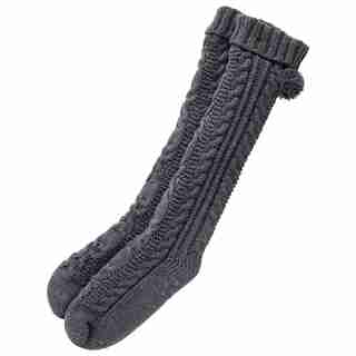 NORDIC CABLE READING SOCKS™ ASH GREY