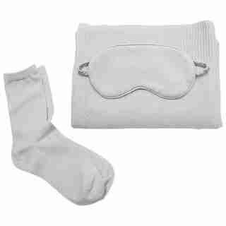 COZY TRAVEL SET GREY HEATHER