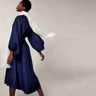 LOVE AND LORE LIGHTWEIGHT PLEATED SCARF IVORY