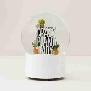 CRAZY PLANT LADY SNOWGLOBE