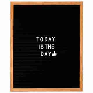 FELT LETTER BOARD - BLACK, LARGE