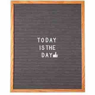 FELT LETTER BOARD - GREY, LARGE
