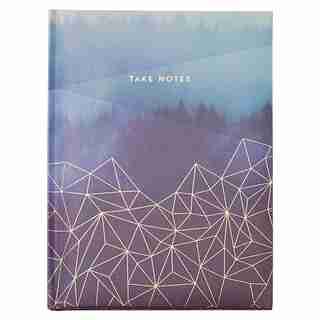 SMALL EMBOSSED JOURNAL TAKE NOTES FOREST GEO