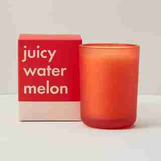 POURED GLASS CANDLE - JUICY WATERMELON