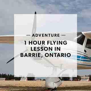 1 HOUR FLYING LESSON IN BARRIE, ONTARIO