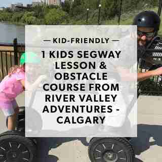 1 KIDS SEGWAY LESSON & OBSTACLE COURSE FROM RIVER VALLEY ADVENTURES - EDMONTON