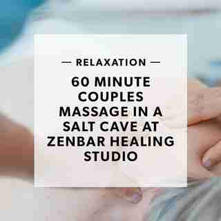 60 MINUTE COUPLES MASSAGE IN A SALT CAVE AT ZENBAR HEALING STUDIO
