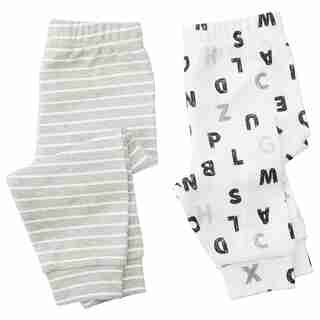 IndigoBaby Pants Letters 6 to 12 Months (Set of 2)