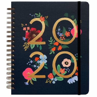 2019-2020 17-Month Spiral Planner Wildrose