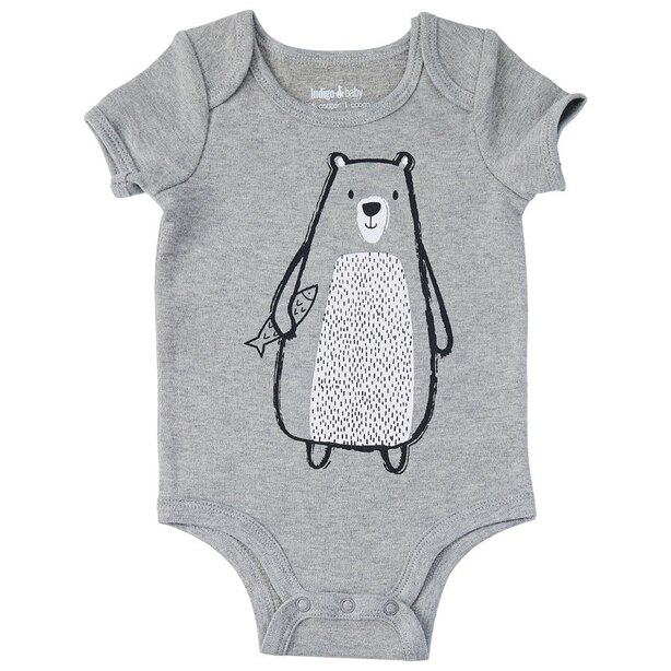 IndigoBaby Onesie Bear 0 to 3 Months