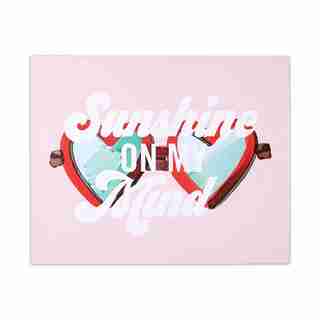 EXPRESSIONS ART PRINT SUNSHINE ON MY MIND SUNGLASSES 8” x 10”