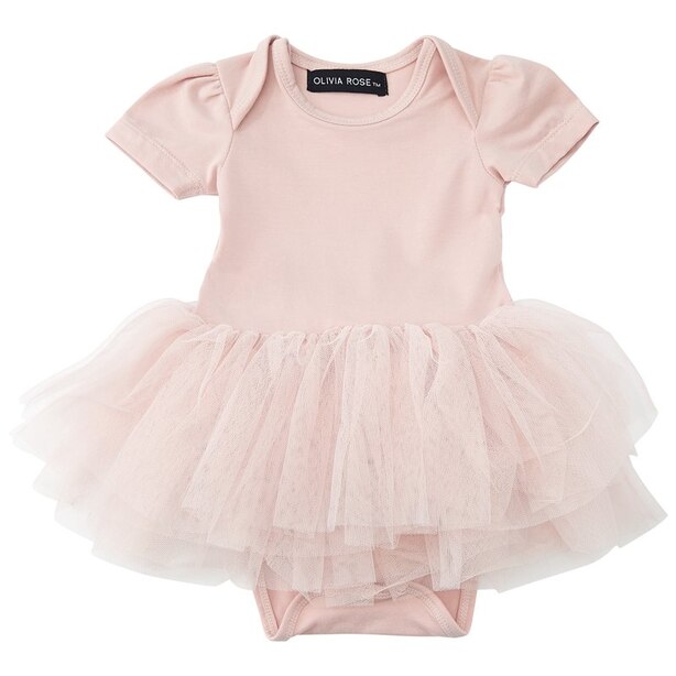 Olivia Rose® Onesie Tutu Dress Blush Pink 3-6 Months