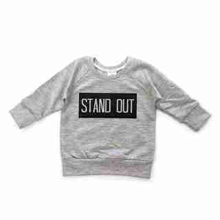 Posh & Cozy Crew Neck Sweater Stand Out Grey 6-12 Months