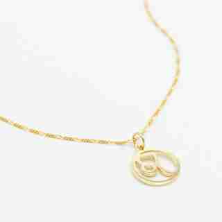 LITZI ZODIAC LEO NECKLACE - 10K YELLOW GOLD
