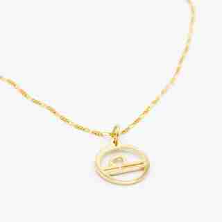 LITZI ZODIAC LIBRA NECKLACE - 10K YELLOW GOLD
