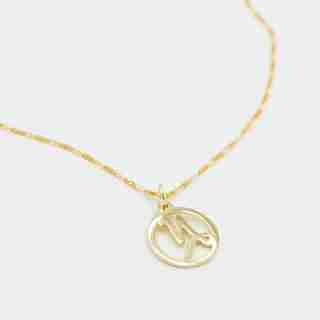 LITZI ZODIAC CAPRICORN NECKLACE - 10K YELLOW GOLD