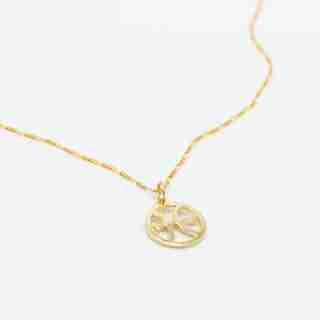 LITZI ZODIAC PISCES NECKLACE - 10K YELLOW GOLD