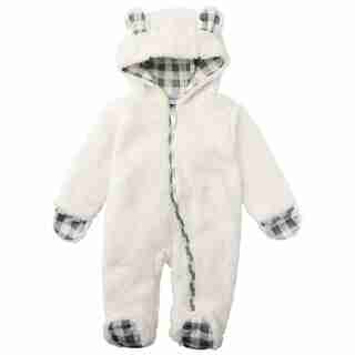 Sherpa Snuggle Suit Grey 0-6 Months