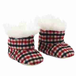 IndigoBaby Mini Plaid Booties - 0 - 12 Months