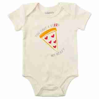 IndigoBaby You Have A Pizza My Heart Onesie 0-3 Months
