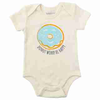 IndigoBaby Donut Worry Be Happy Onesie 3 - 6 Months