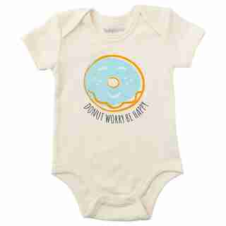 IndigoBaby Donut Worry Be Happy Onesie 6 - 12 Months