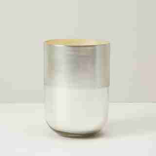 LARGE MERCURY GLASS CANDLE SPICED VANILLA AND CASHMERE