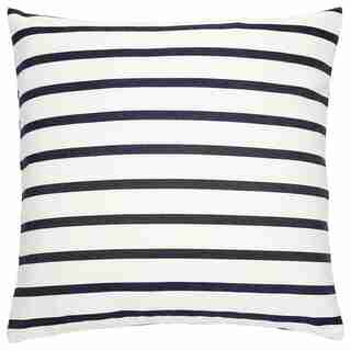 SUNBRELLA OUTDOOR PILLOW COVER NAVY STRIPE 18" X 18"