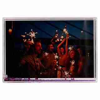 WATER GLITTER FRAME – PINK, 4” X 6”