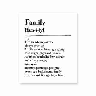 FAMILY ART PRINT - 8" X 10"