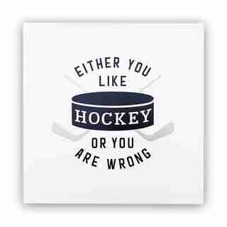 LIKE HOCKEY ART PRINT – 12” X 12”