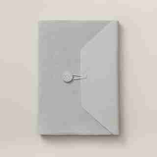CARNET EN CUIR ET EN SUÈDE BRITTANY – STYLE SCANDINAVE, BLEU, GRAND