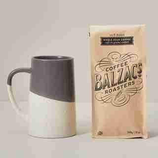 FATHER'S DAY MUG & BALZAC'S COFFEE GIFT SET STORM GREY