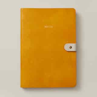 ULTRA FLEXI BUTTON JOURNAL CALI COAST MUSTARD