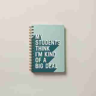 A5 SPIRAL NOTEBOOK KIND OF A BIG DEAL GREEN