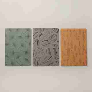 SET OF 3 NOTEBOOKS LARGE GOOD EARTH GINGKO LEAVES GREEN
