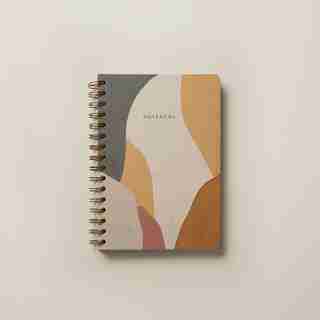 A5 SPIRAL NOTEBOOK GOOD EARTH ABSTRACT COLLAGE