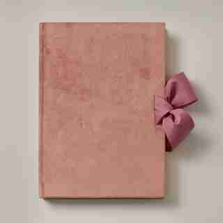 SUGAR PLUM VELVET RIBBON JOURNAL BLUSH