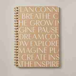 CARNET DE NOTES A4 – STYLE SCANDINAVE, BRUN
