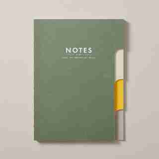 COPTIC TAB NOTEBOOK, GREEN