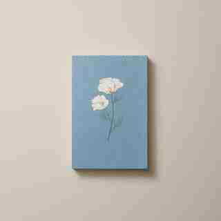 SECRET GARDEN SMALL DECKLED EDGE JOURNAL PAINTED POPPY