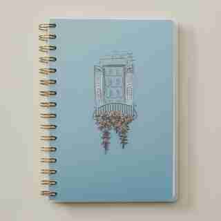 SECRET GARDEN A5 POLYPRO NOTEBOOK SINGLE PAINTED WINDOW