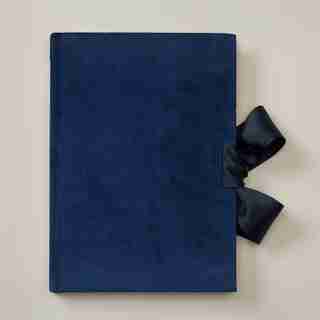 SUGAR PLUM VELVET RIBBON JOURNAL NAVY