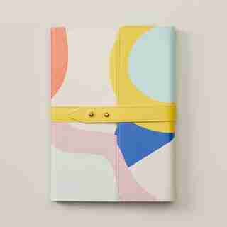 EVER BLOOM DOUBLE BUTTON BELT JOURNAL MINIMAL ABSTRACT
