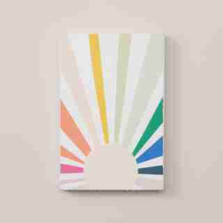 EVER BLOOM SMALL RAW EDGE JOURNAL SUNSHINE UNLINED