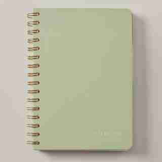 A5 4-TAB NOTEBOOK, SAGE